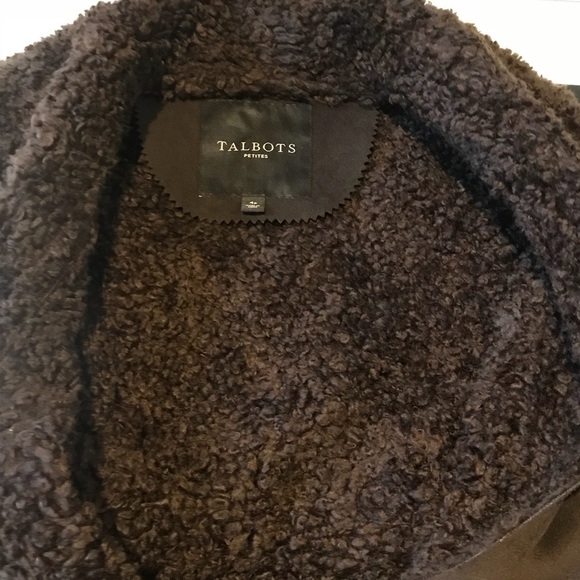 TALBOTS Fur Suede Vest - Picture 5 of 7